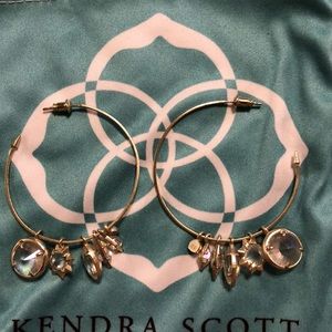 Kendra Scott Alyssa Charm Hoop earrings